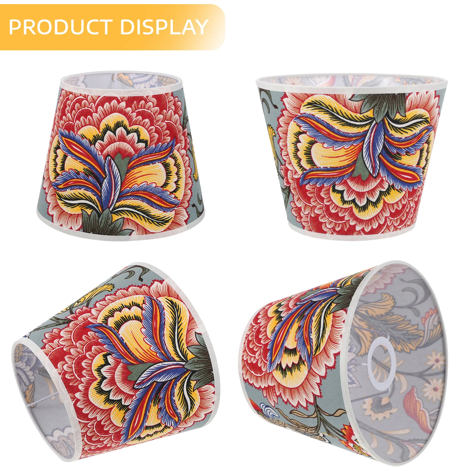 

Цветочный абажур, ткань, металлическая люстра, светильник, декоративная подвеска для спальни, гостиной, настольные абажуры E27, цветок