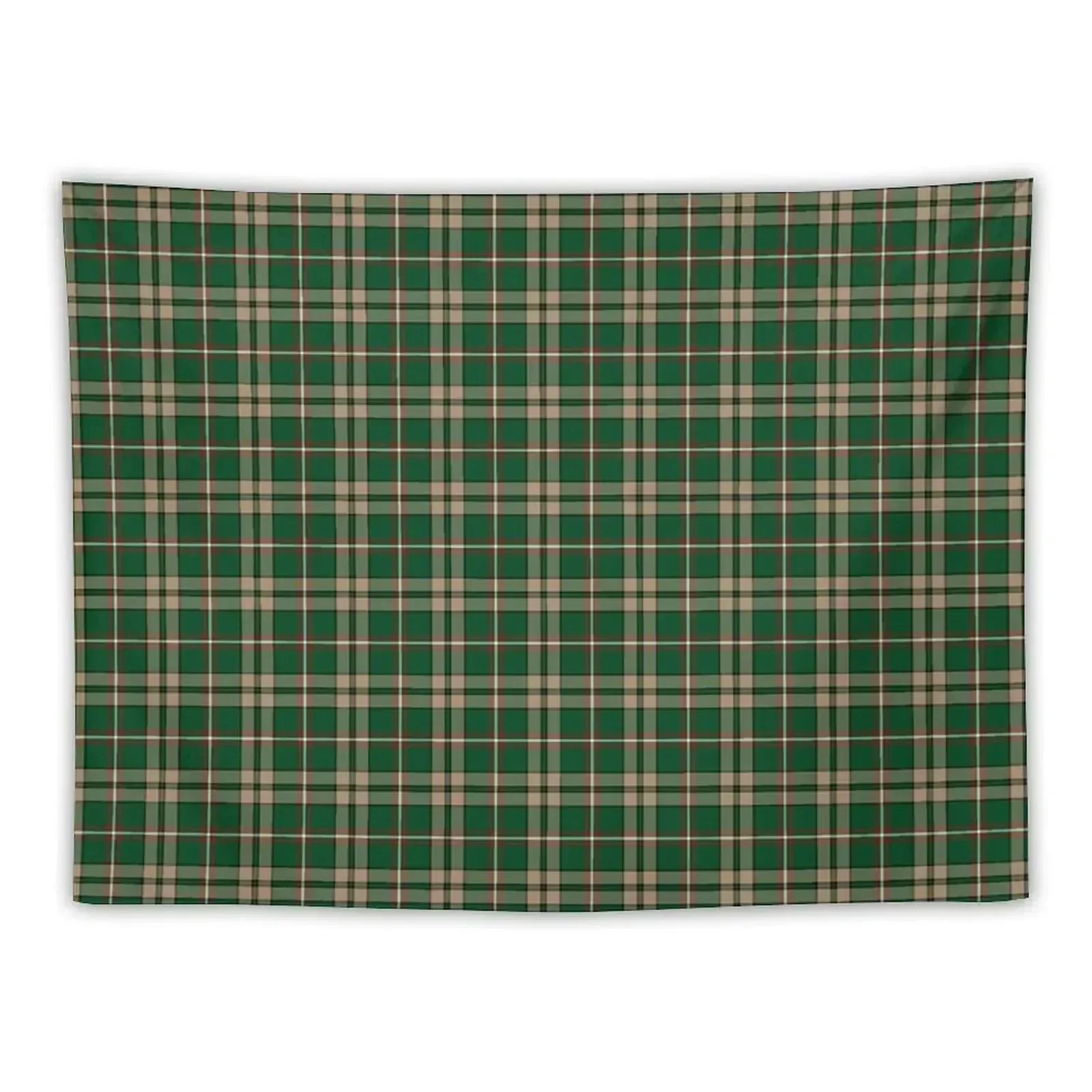 

O'Neill Tartan Tan and Green Irish Plaid Tapestry Room Decorations Aesthetic Bedroom Decorations Room Aesthetic Decor Tapestry