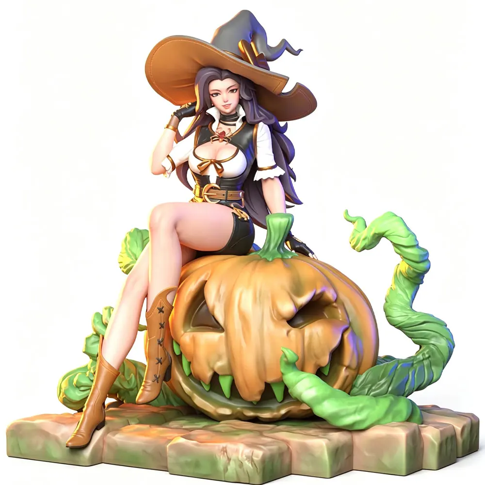1/24=75mm--1/8=250mm Anime Character Statue GK Miniature 3D Printed Gray Model Figurine DIY Doll Model Unassembled And Unpainted