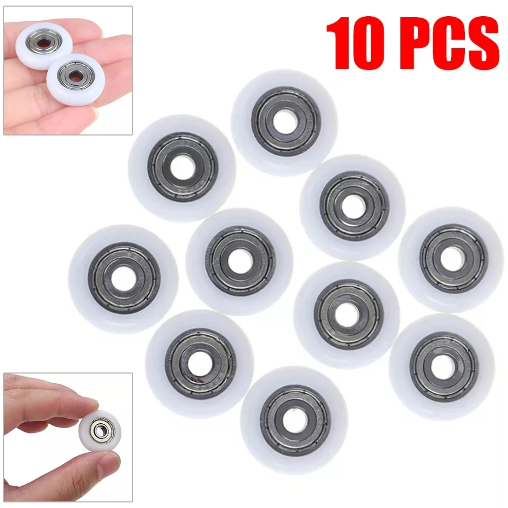 8/10Pcs Shower cabin rollers Replacement Runner Wheels 19/23/25mm Wheel Diameter 5/6mm Hole For shower cabin  Enclosures Steam