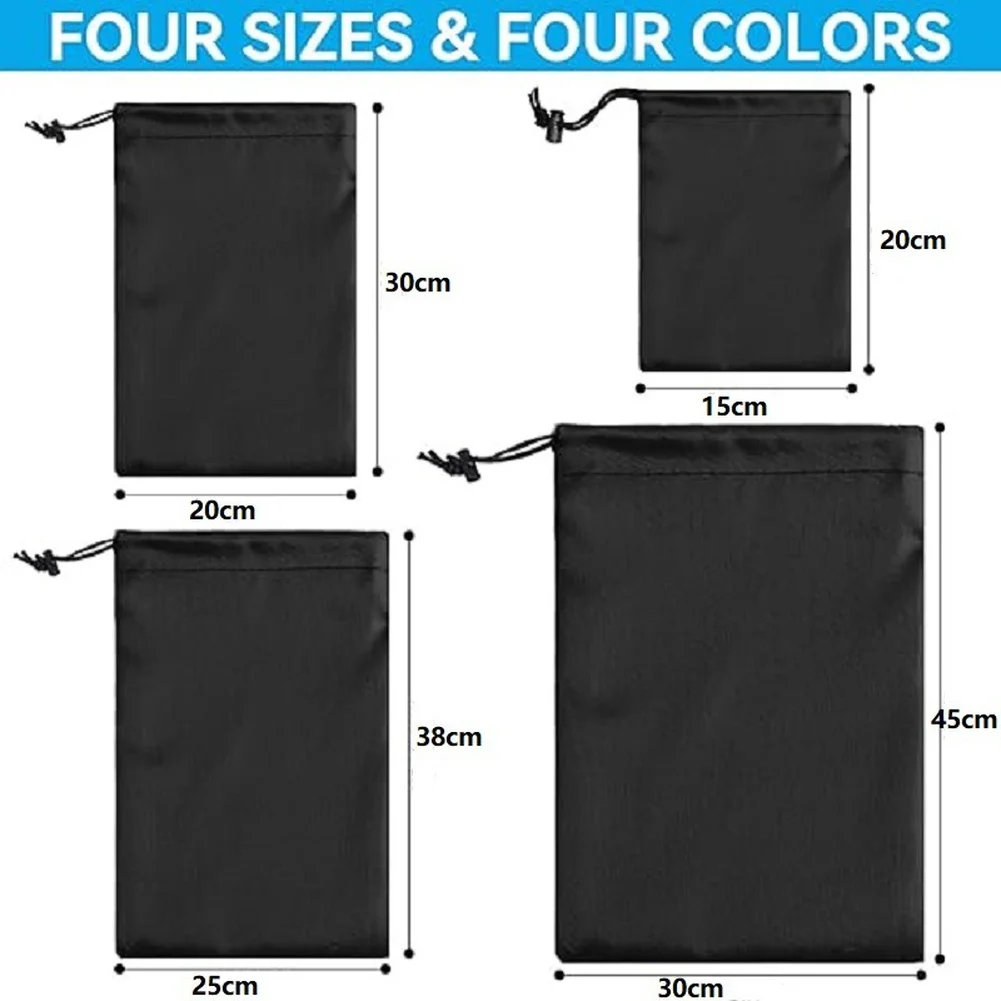 Drawstring Bag Waterproof Dustproof Storage for Travel Cosmetics Jewelry Organizing Using 210D Oxford Cloth Construction
