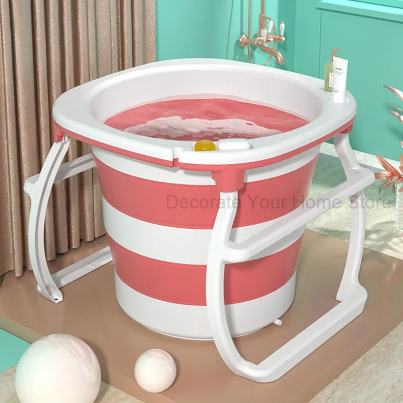 

Pedicure Portable Foot Bathtub Hot Adults Collapsible Bathroom Ice Bathtub Massager Shower Sauna Portatil Bathroom Products