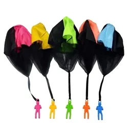 Outdoor Games 5Set Kids Hand Throwing Parachute Toy For Children's Educational Parachute With Figure Soldier Fun Sports Play