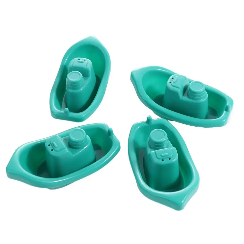 4 Pcs Plastic Bathroom Water Classic Toys Imaginative Boats Boats Toys Floating Ship Baby Gift Bath Toys