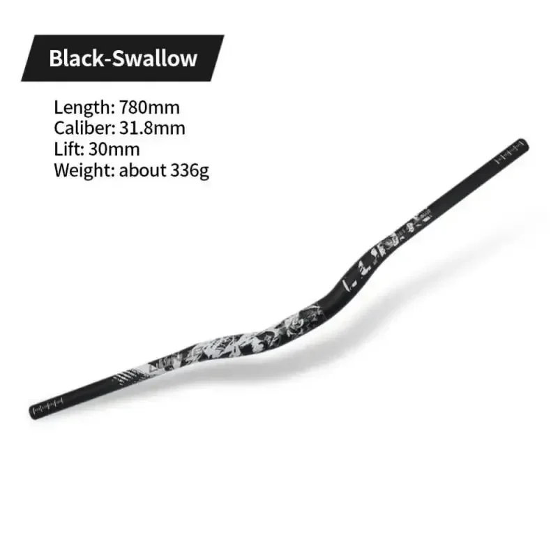 مقود دراجة جبلية من سبائك الألومنيوم ، قضيب دراجة طويل للغاية ، مقود راهض ، ملحقات أجزاء دراجة MTB ، من من من من السبائك ، من من من من مقود الدراجة ،