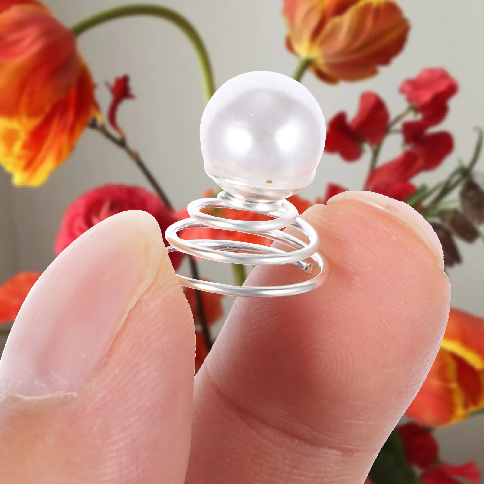 

48Pcs Pearl Hair Spirals Clip Spiral Swirl Hairpin for Braids Wedding Bridal Hair Accessories Lightweight Sturdy No Snag Shine