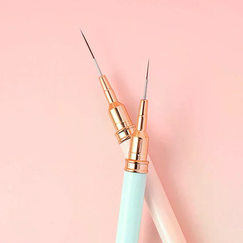 5 stks Nail Art Pen Set Borstels Set Langwerpige Lijnen Striping Tekening UV Gel Schilderen Nail Design Pen Professionele Manicure Tool