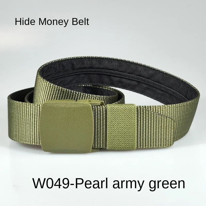 Travel Cash Anti Theft Belt Waist Bag Women Portable Hidden Money Strap Belt Wallet Waist Pack Men Secret Hiding Zipper Belt