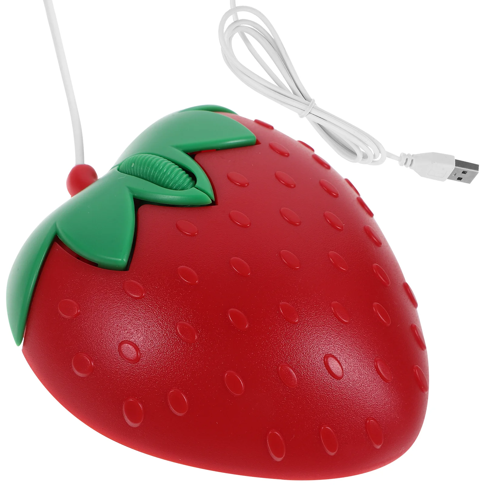 Mouse per computer portatile universale cablato USB fragola Mouse ergonomico per laptop per computer da gioco da lavoro per viaggi a casa in ufficio