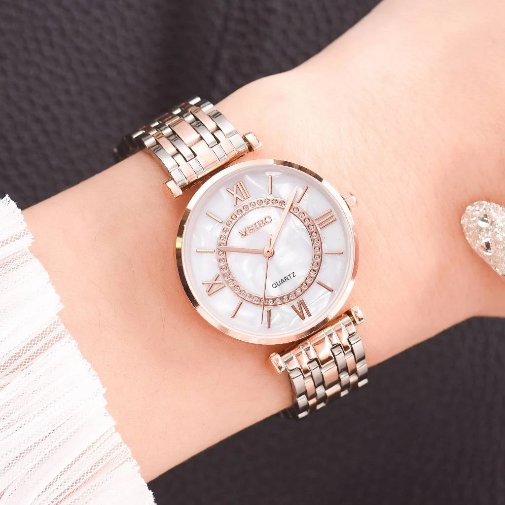 Women Watches Top Brand Luxury Fashion Diamond Ladies Wristwatches Stainless Steel Silver Mesh Strap Female Quartz Watch