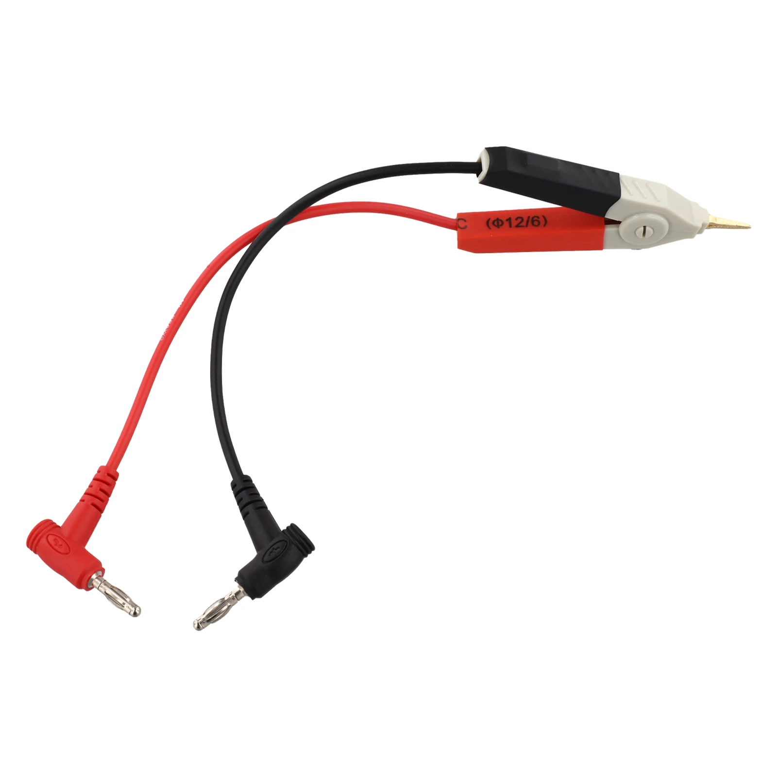 Kelvin Test Clip All Copper Gold Plated For Smd Capacitor Inductor Test Fixture With Red Black Connector For M6013 M4070 MESR100