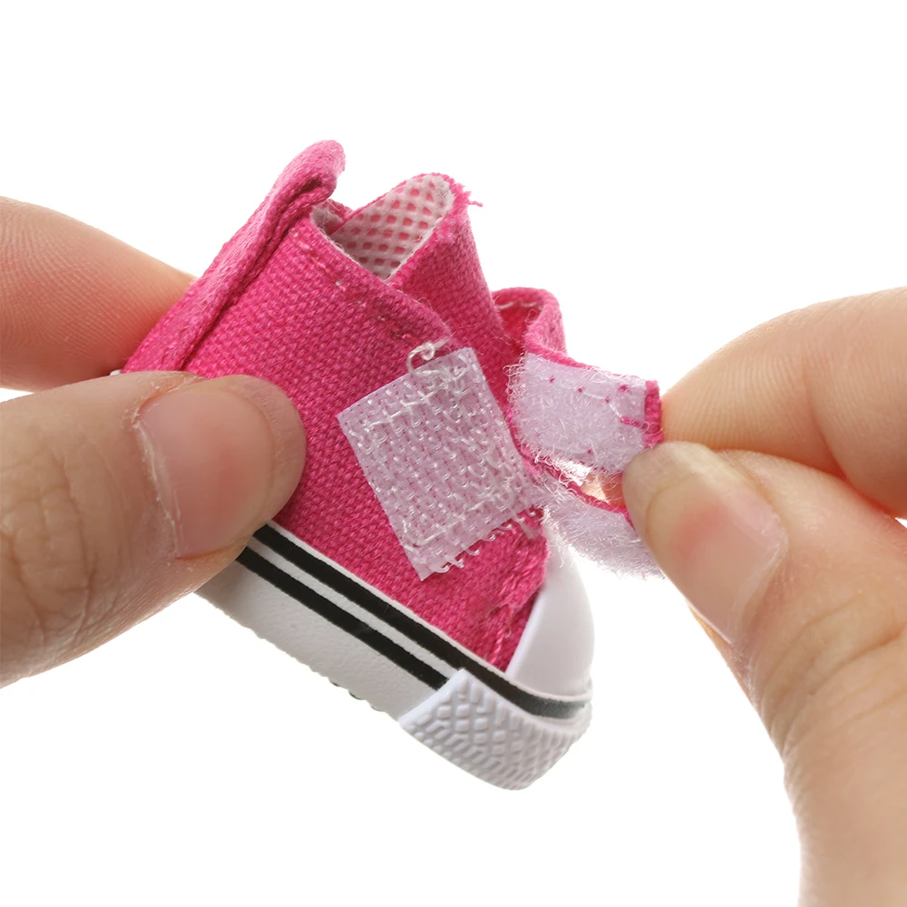 30CM Doll Shoes Fashion Denim Canvas Shoes Candy Color Gaobang  Sneakers Mini Casual Shoes For 1/6 BJD Doll Clothes Accessories