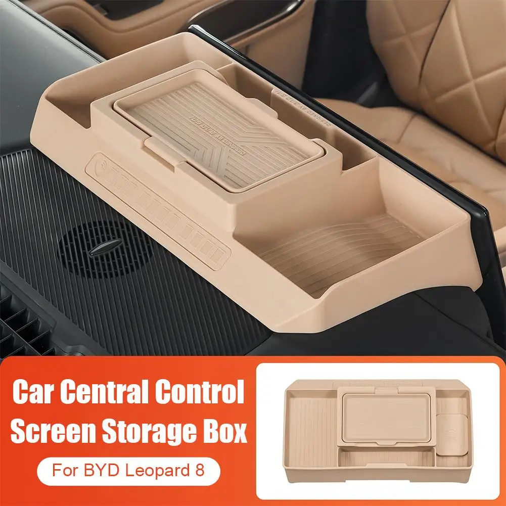 

Car Central Control Storage Box for BYD Leopard 8, Dashboard Tissue Holder Behind Screen, Interior Upgrade Accessories Q2U4