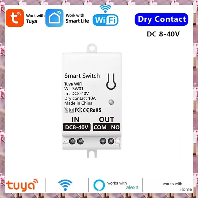 2025 Tuyaสมาร์ทWifi Dry Contactโมดูลสวิทช์ 10A Home Universal DIY Breakerรีเลย์ทํางานร่วมกับSmart Life Alexa,Tuyaสมาร์ทWifi D