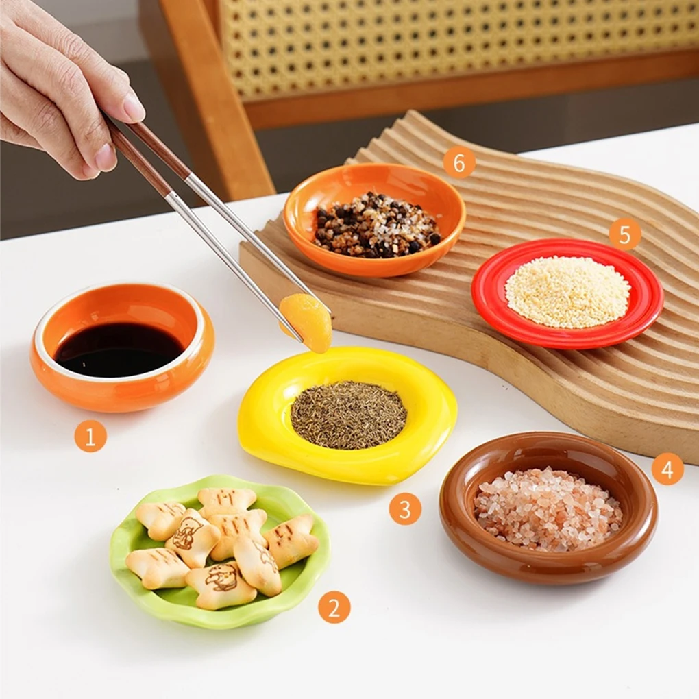 

New Ceramic Flavor Dish Dipping Sauce Seasoning Household Small Dish Soy Sauce Dish Small Dish Vegetable Vinegar Dish Sauce