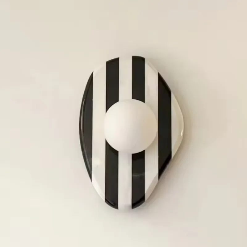 Striped Marble Wall Lamp Modern Creative Wall Light Living Room Bedroom Bedside Study Entrance Background Wall Decor Wall Lamp