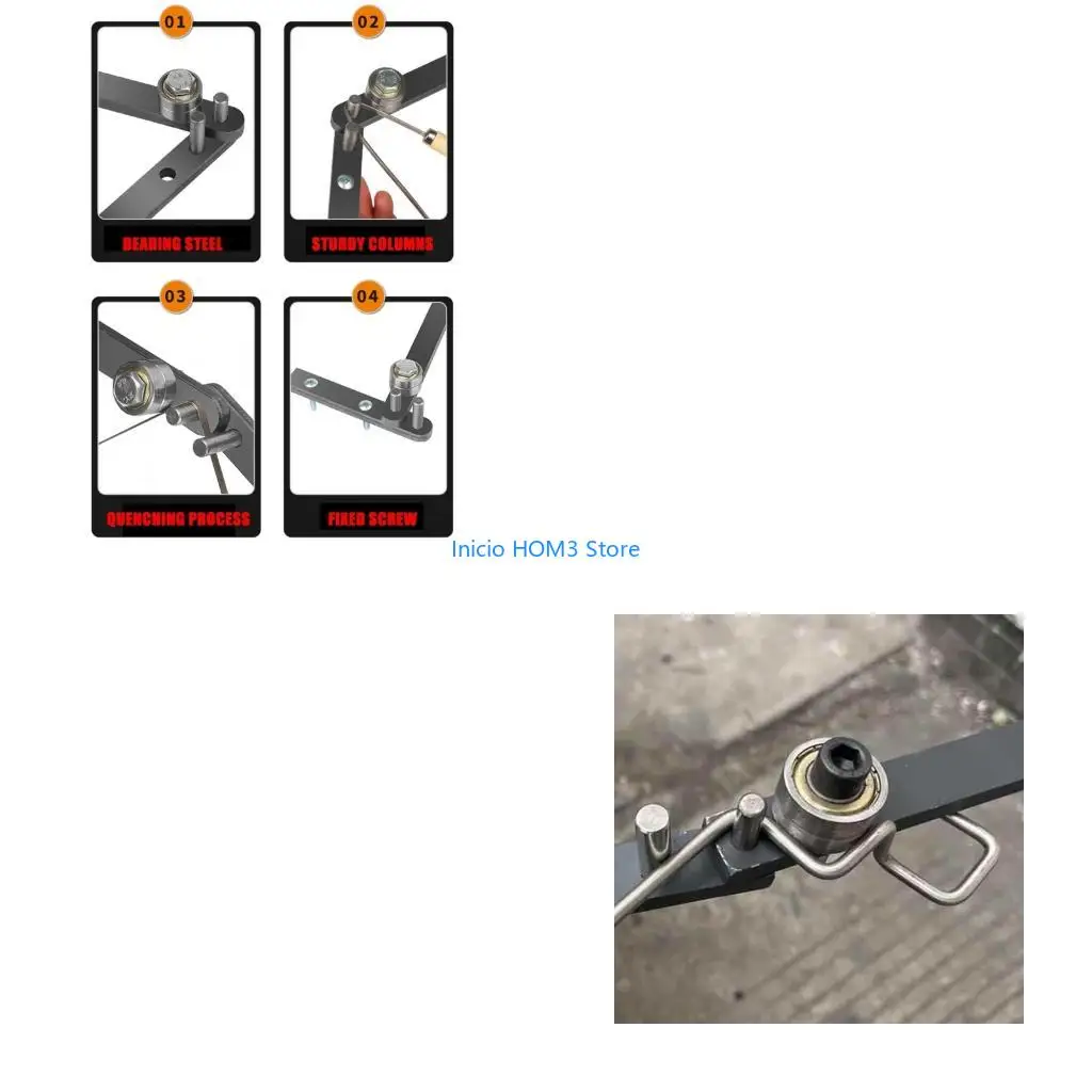 A5YD MultiPurpose Handheld Wire Bender Tool Heat Treated Bearing Steel Construction For Metal Fabrication DIY Crafts