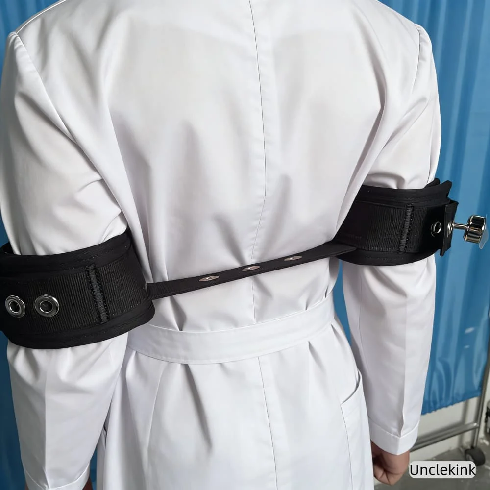 Magnetic Lock Wrist/Arm Restraints for Medical Soft Cotton Safety Cuffs Psychiatric Care Cuffs Cotton Patient Safety Straps view 2