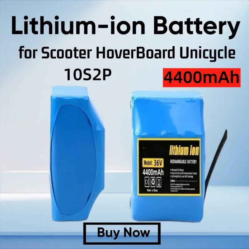 

High-quality 36V 12Ah 10s2p Rechargeable Lithium-ion Battery for Electric Self-balancing Scooter HoverBoard Unicycle