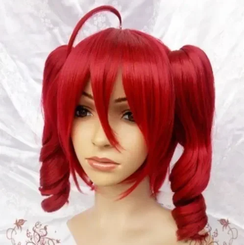 

Vocaloid Teto Kasane Long Red Wavy Cosplay Wig