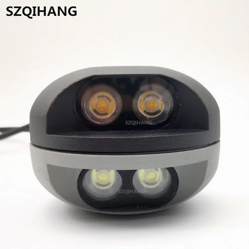 2pcs LED 2W 3W 6W Outdoor Waterproof Buried Lamp Round Step Lights Landscape Lights Surface Mounted Turtle Shell Lights