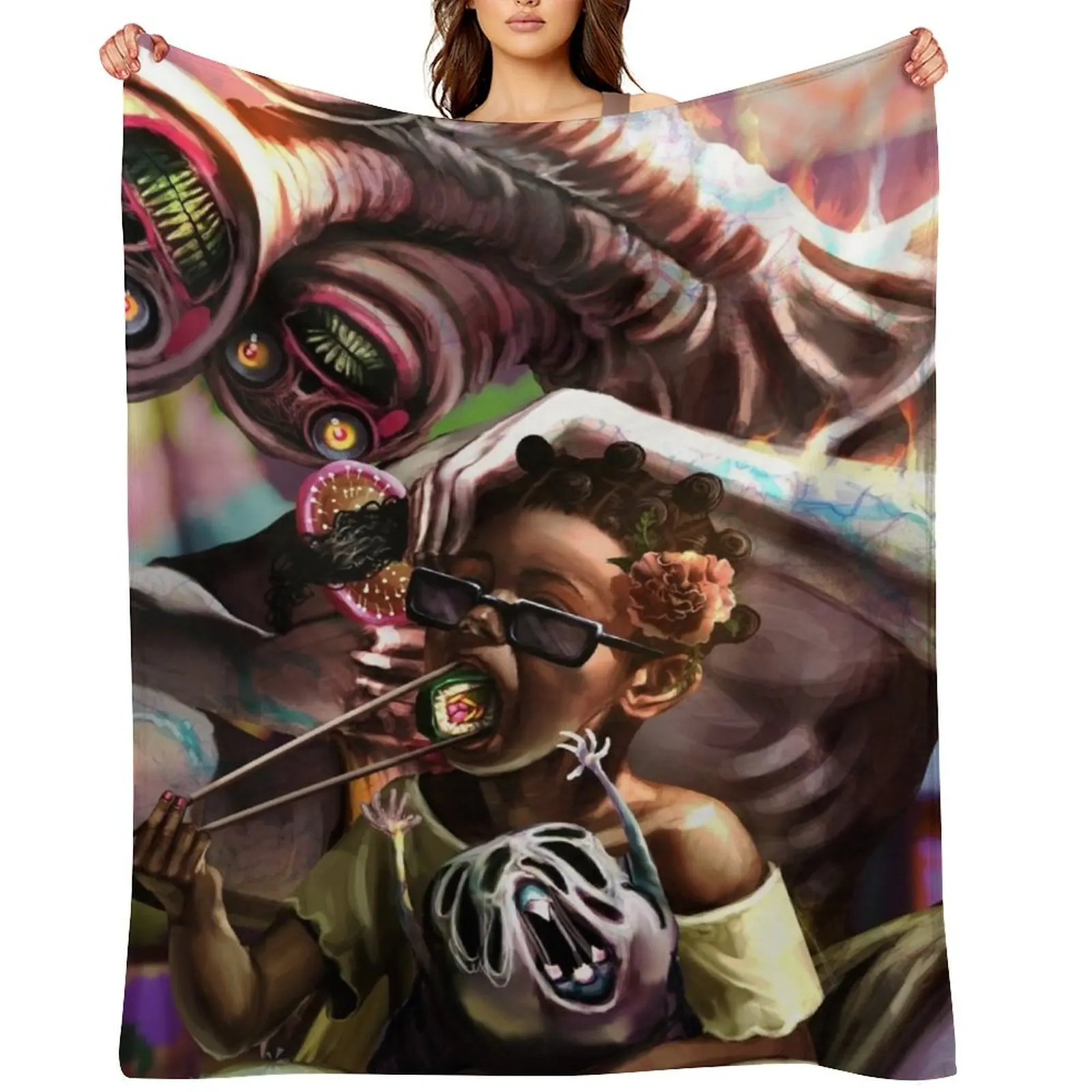 

Just The Family Throw Blanket Soft Weighted Soft Plaid Designers Blankets