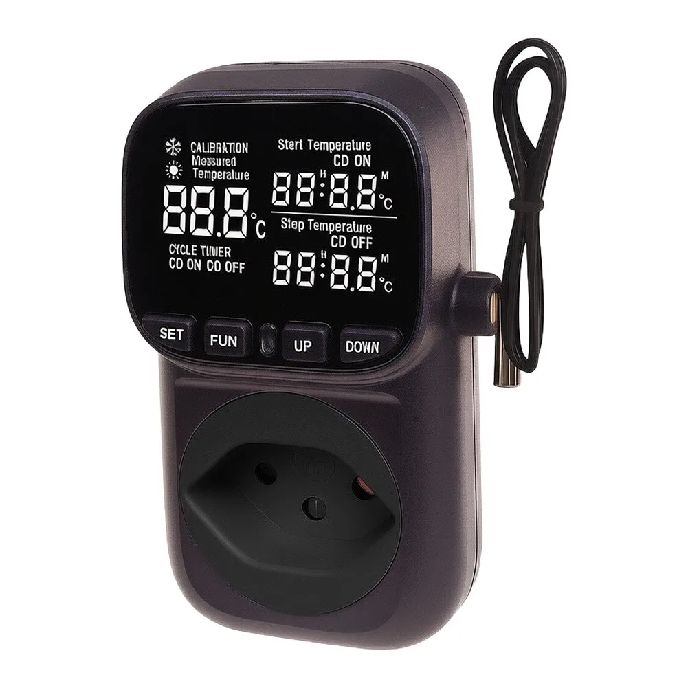 Greenhouse Climate Control 10A Digital Temperature Controller For Extreme Condition Monitoring As Picture Thermostat