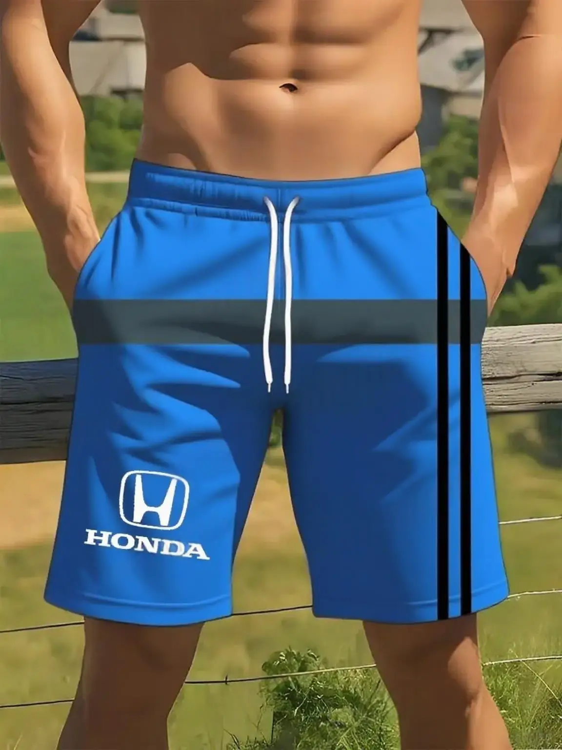 

Summer 3D Printing Motorcycle Riding Shorts Fast Drying Breathable Short Sleeve Sport for Men and Women Honda Riding Shorts