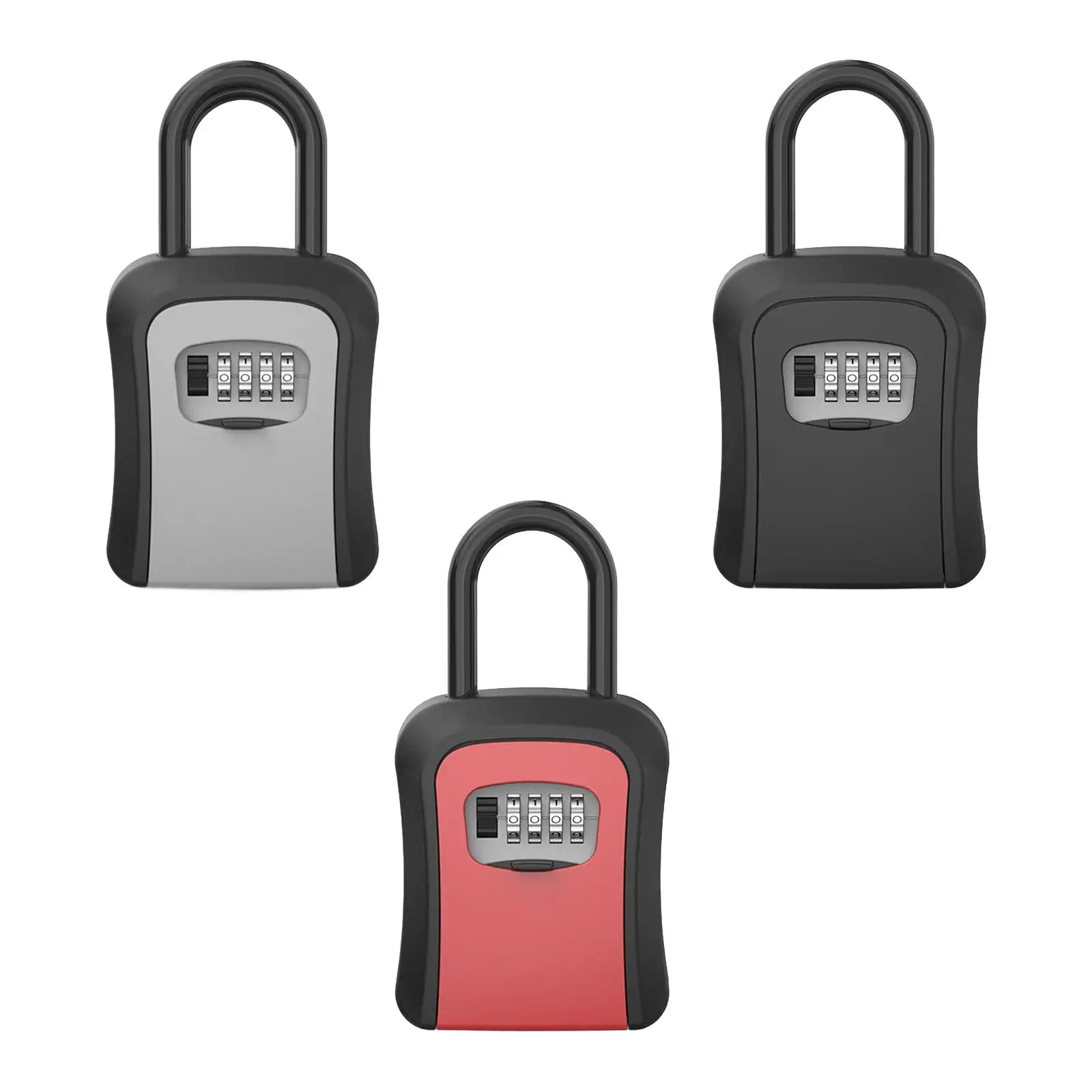 

Key Lock Storage Box Indoor Outdoor Keys Cabinet Organizer Combination 4 Digit for Property Management Car Realtors Outside Home