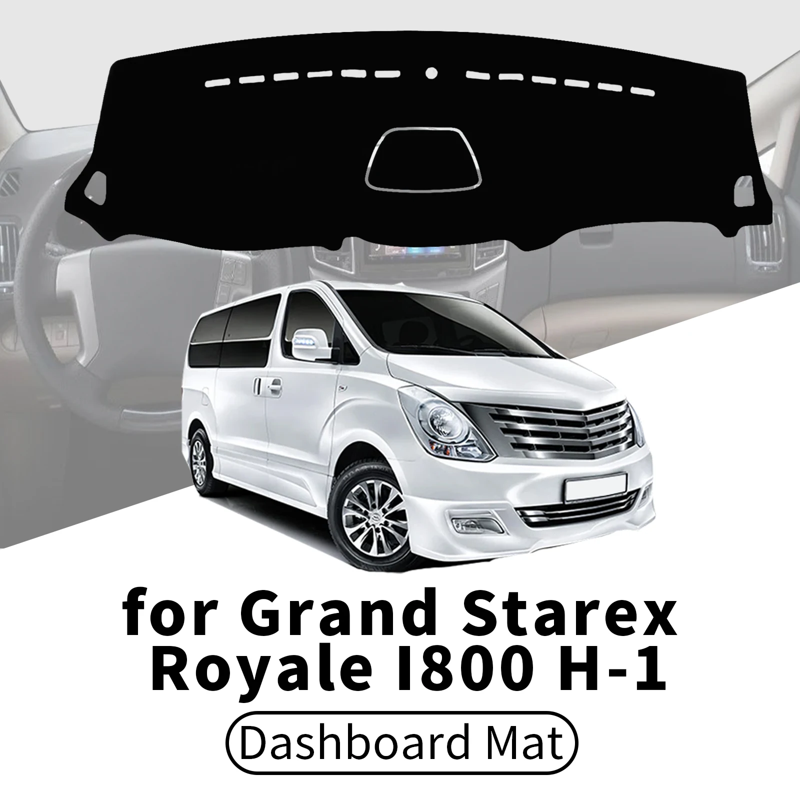 

for Hyundai Grand Starex Royale I800 H-1 H300 2007-2019 Dashboard Cover Dashmat Sunshade Anti‑UV Anti‑Glare Dash Mat Interior