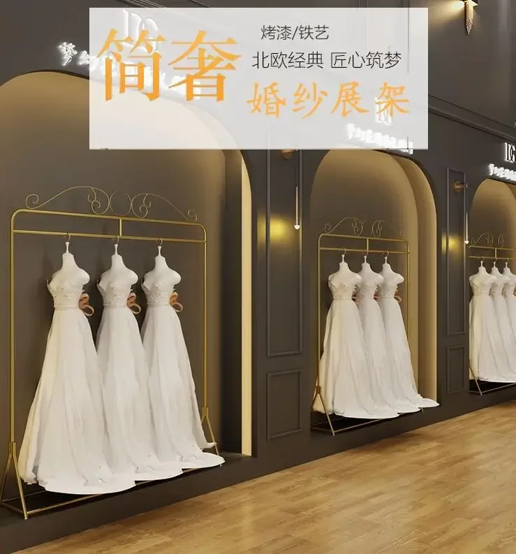 Studio Studio Dress Xiuhefu Wedding Dress Display Clothing Store Cheongsam Special Floor Display Clothes Hanging Shelf