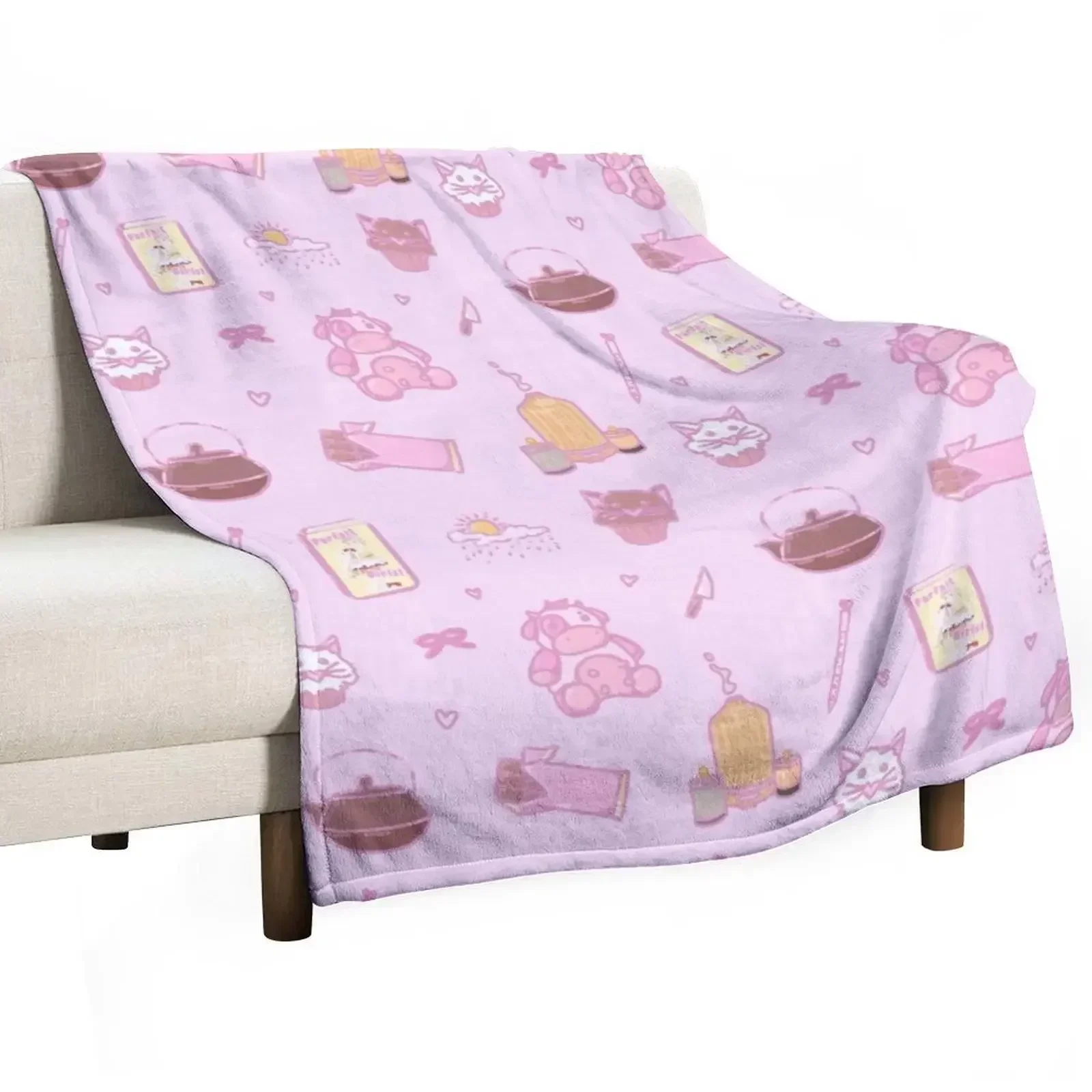 15P Doki Props Sticker Pack! Throw Blanket Soft Plaid warm winter Weighted blankets ands Blankets