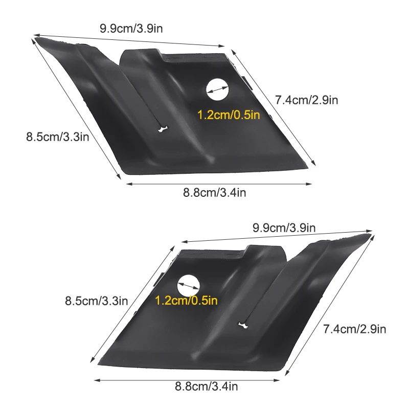 2Pcs RV Front Windshield Wiper Cowl End Panel Cover Trim For Ford Transit Mk7 2006-2013 1433665 1433666 6c11-16k814-Ae - view 4