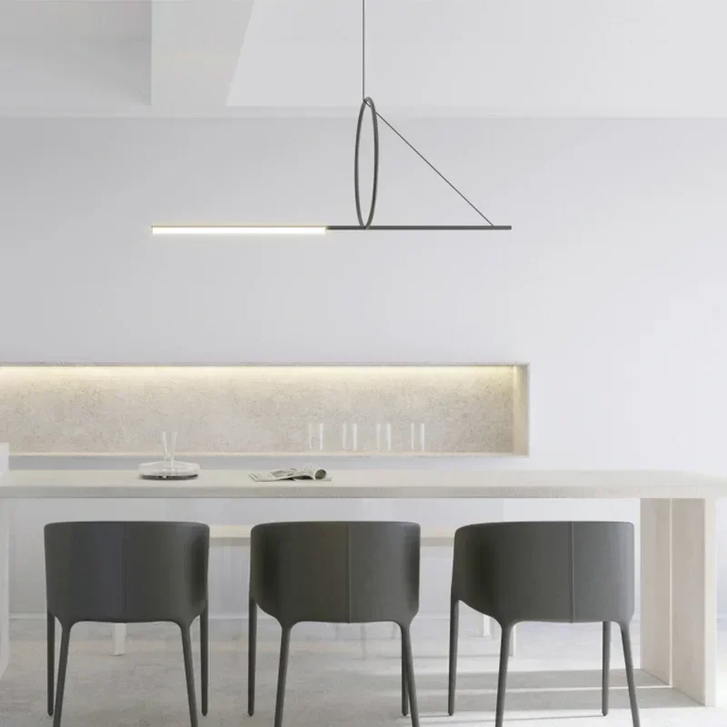 

Nordic Ring Led Pendant Lights Designer Dining Living Room Center Table Kitchen Strip Home Decor Accessories Indoor Luminaires