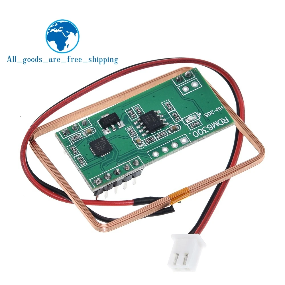 TZT UART 125Khz EM4100 RFID Card Key ID Reader Module RDM6300 (RDM630) For Arduino