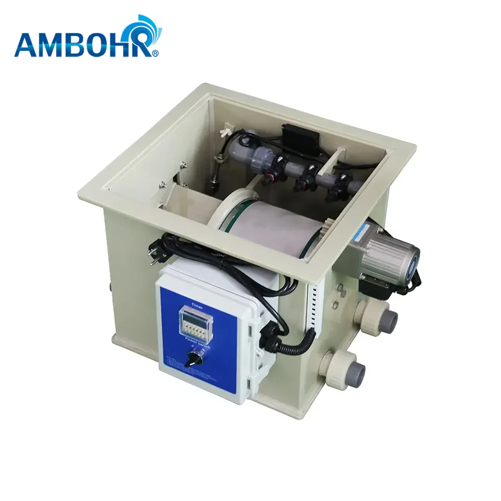 AMBOHR  Farmming Fish Farm Water Filters  Aquaculture Ras Fish Tank Rotary Drum Filter