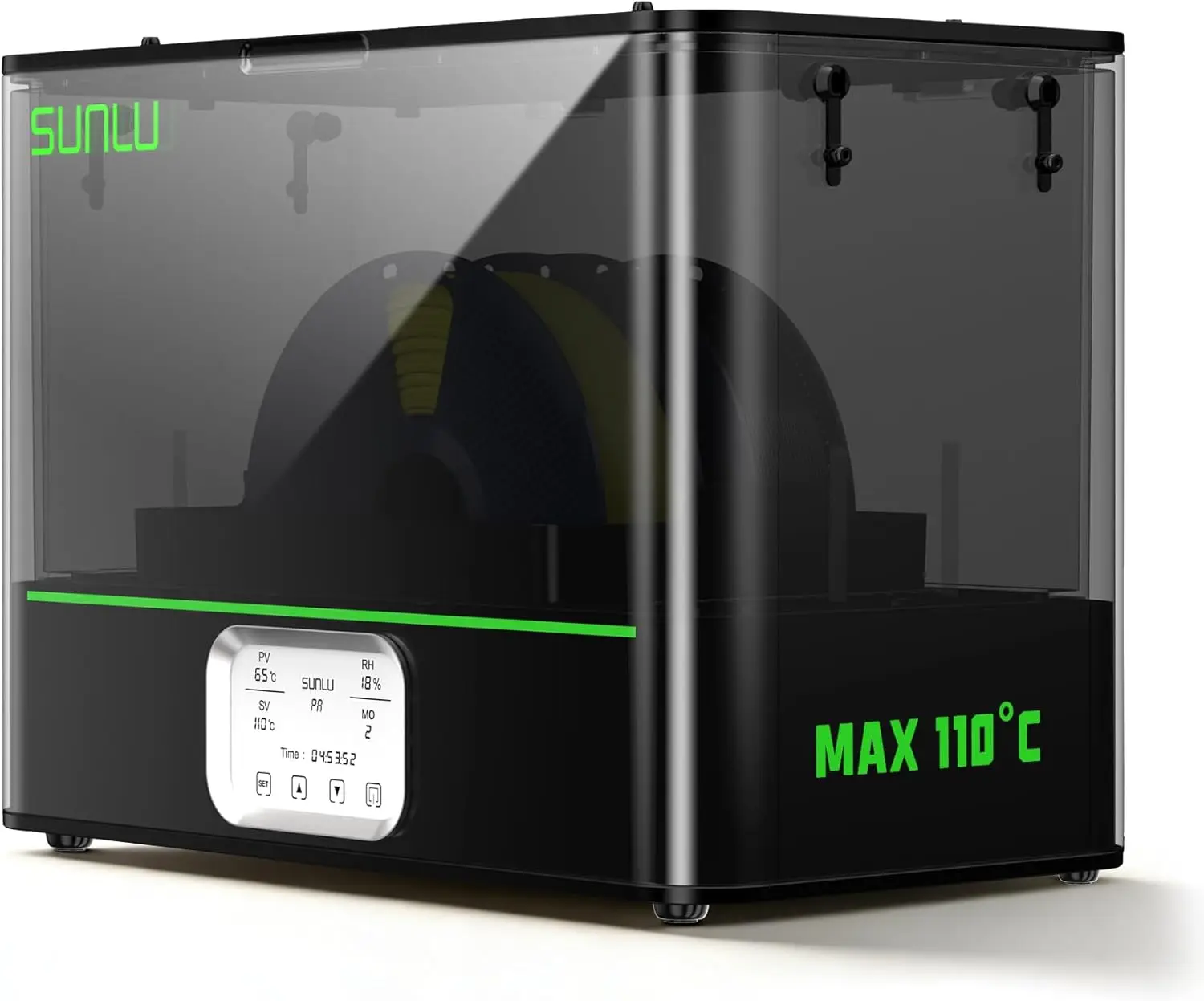 

Сушилка для филамента 3D-принтера E2, 110 ° Двухкамерный PTC-нагреватель C Max Temp, 500 Вт, для инженерных филаментов