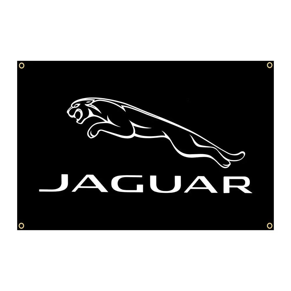 FLAGDOM 90 x150cm JAGUARs Car Racing Decor Flag 3x5 Ft Banner Indoor Outdoor Decoration