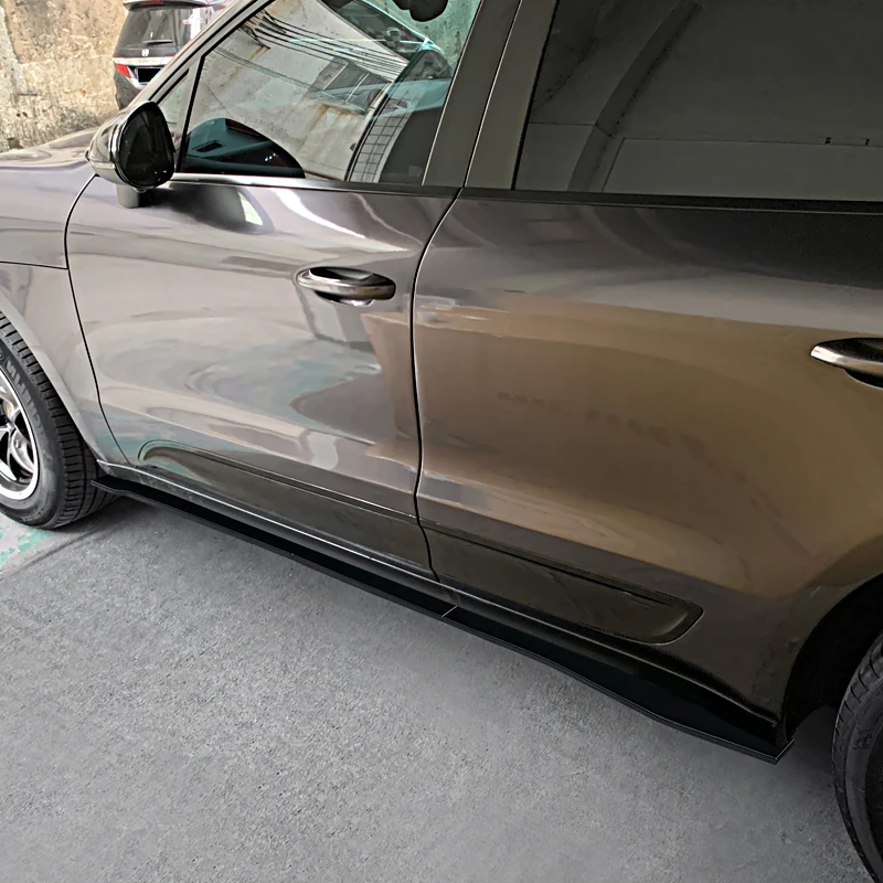 

For Porsche Macan 2018-2021 Car Side Skirt Extension Kit Splitter Apron Lip Winglet Automotive Modification Parts Decoration