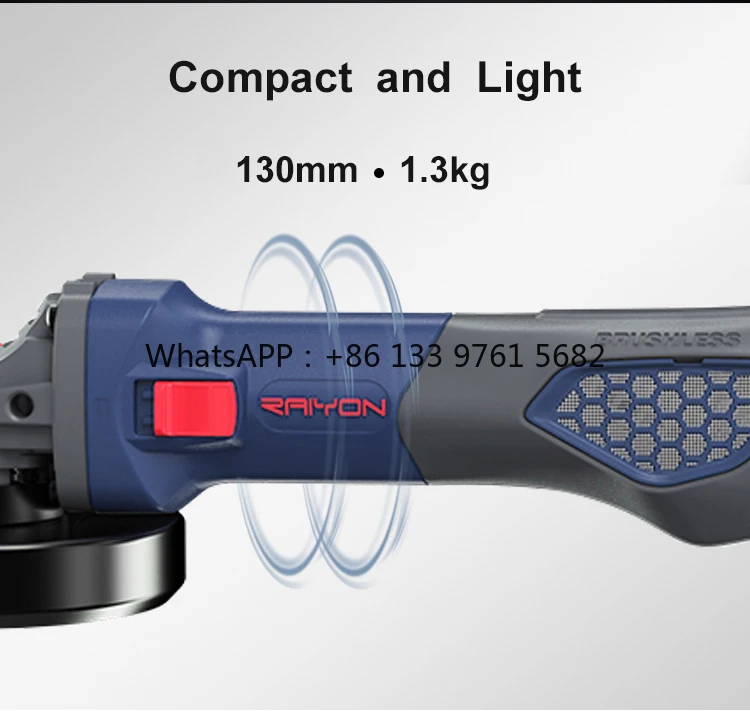 5inch Brushless Angle Grinder Mini Brushless Angle Grinder Electric Corded Angle Grinder Single Speed ​​/ Variable Speed