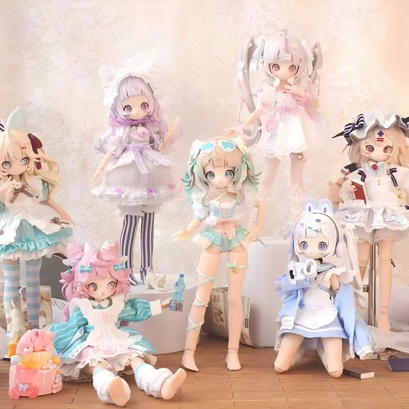 

Первая партия, оригинальная глухая коробка Sugarygirls Bjd, милые игрушки, подвижные куклы Onemore, 8-точечная кукла Mjd, фигурки девушки, кавайный подарок