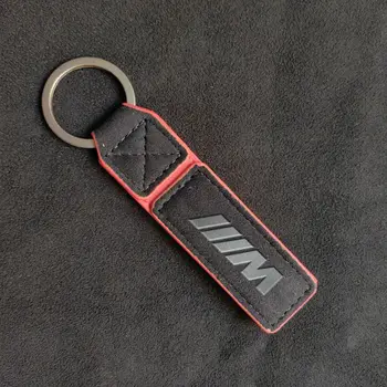 適用於BMW M Performance M3 M5 X1 X3 X5 X6 E90 E46 E36 E34 的真皮汽車鑰匙圈馬蹄形扣飾品 6 最佳銷售 寶馬鑰匙扣 - №4