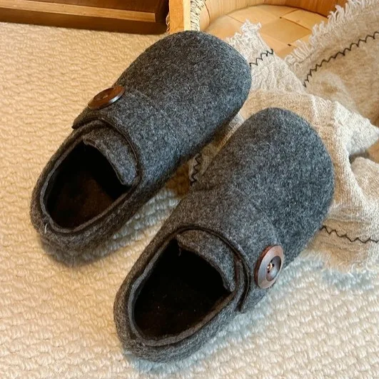 French Retro Girls' Casual Shoes 2026 Winter New Kids Cotton Shoe Simple Versatile Girls' Flat Shoes Zapatos De Mujer