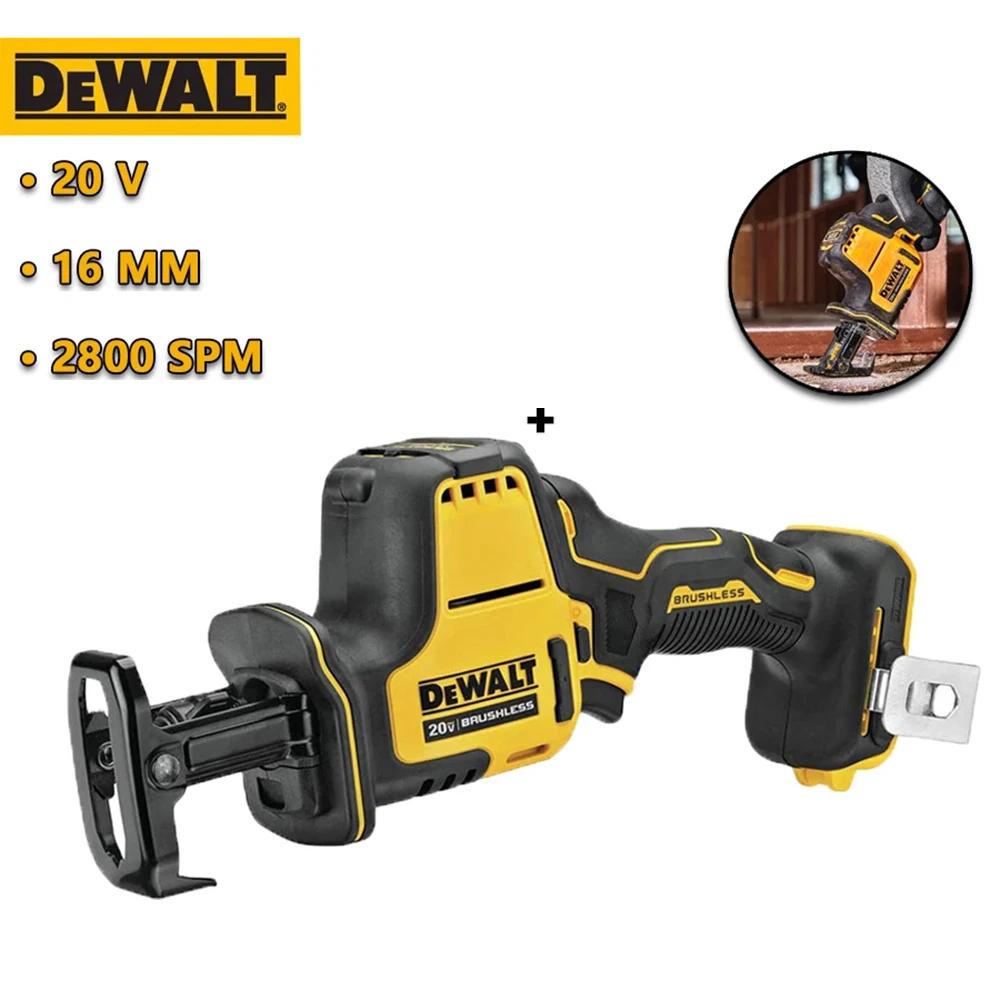 

DEWALT Аккумуляторная одноручная сабельная пила 20 В Бесщеточная электрическая пила Компактная пила Электроинструменты
