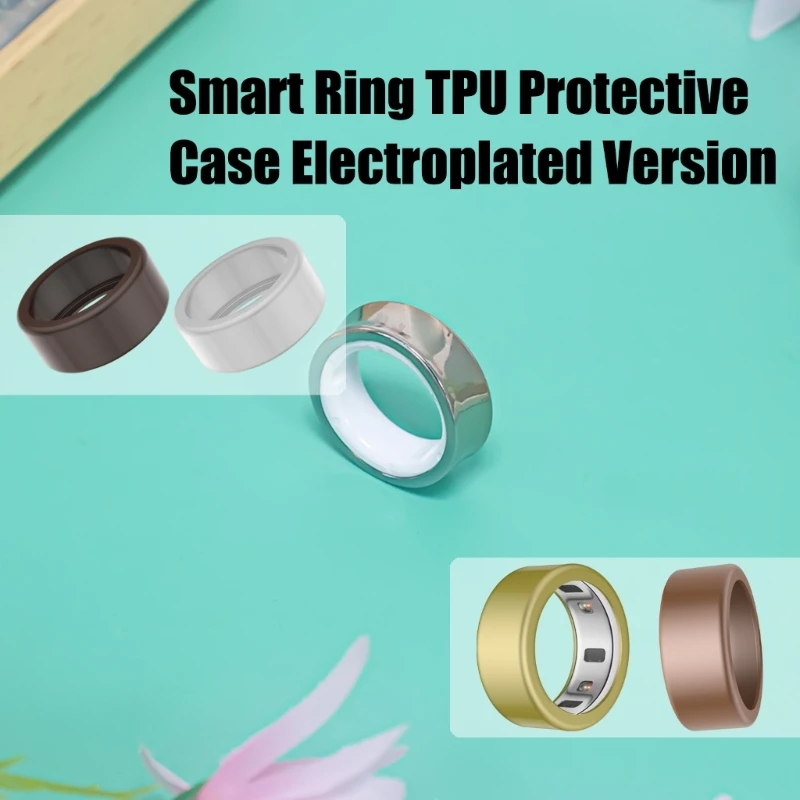 Tampa protetora B2EF para anéis 4 2024 Protetor resistente arranhões Surve Surve Color Solid Skin Washable Rings Guard