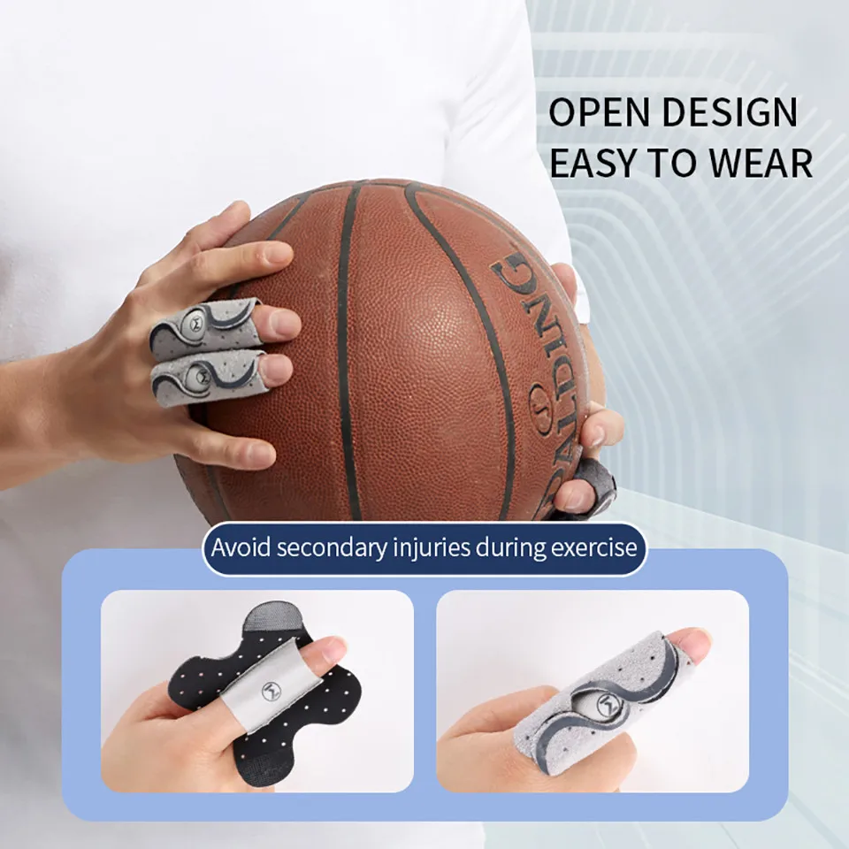 1/2Pcs Adjustable Finger Guard Breathable Comfortable Anti-slip Double Spring Support Motion Protection Volleyball Basketball