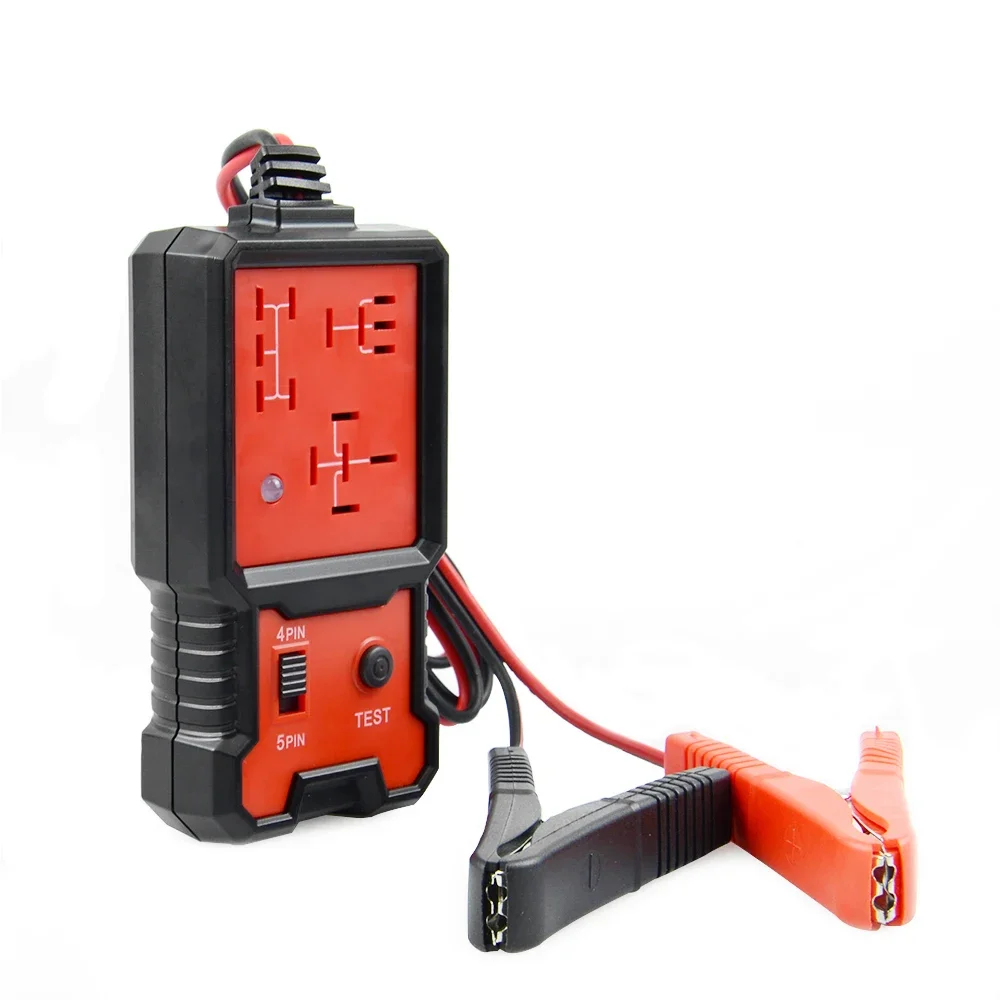 Car Red Relay Tester 12V Universal Electronic Automotive Car Circuit Detector Battery Checker Auto Repair Tool