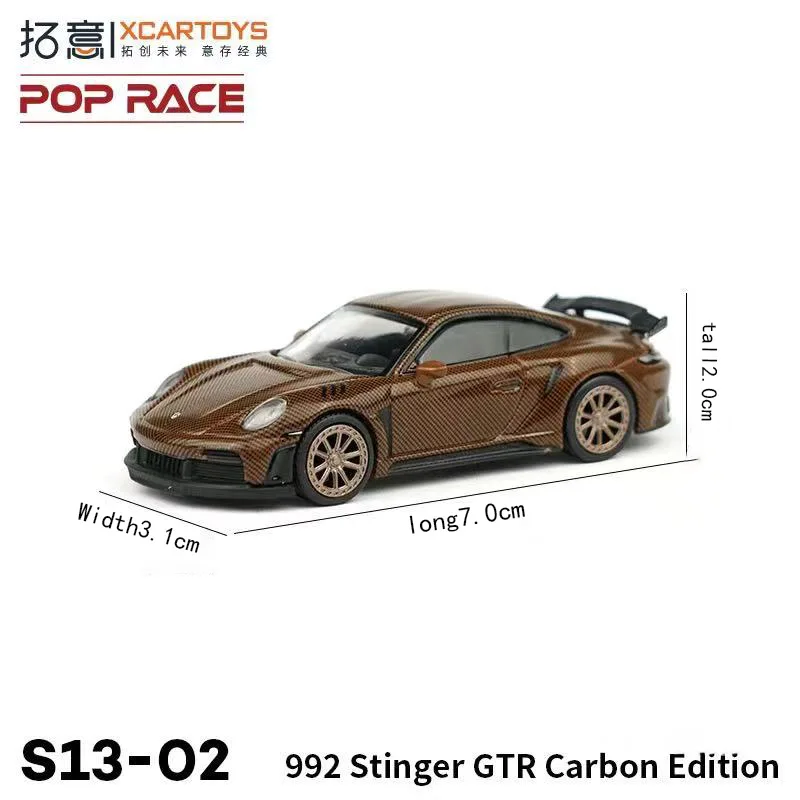 POPRACE1/64 Porsche SINGER 964 Targa Alloy Car Model Sports Car Ornaments Men's Toys - Image 5