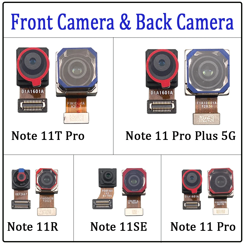 

Новая задняя большая Основная камера Передняя маленькая камера Модуль гибкий кабель для Redmi Note 11 Pro Plus 5G Se 11R 11T Pro