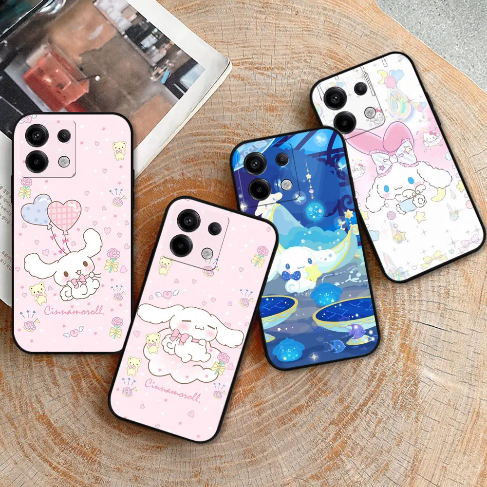 

Cartoon Cinnamoroll Phone Case For Redmi Note 13 12 12S 12T 11 11S 11T 11E 10 10S 10T 9 9S 9T 8 7 7S 6 5 Pro Plus Max Cover Case